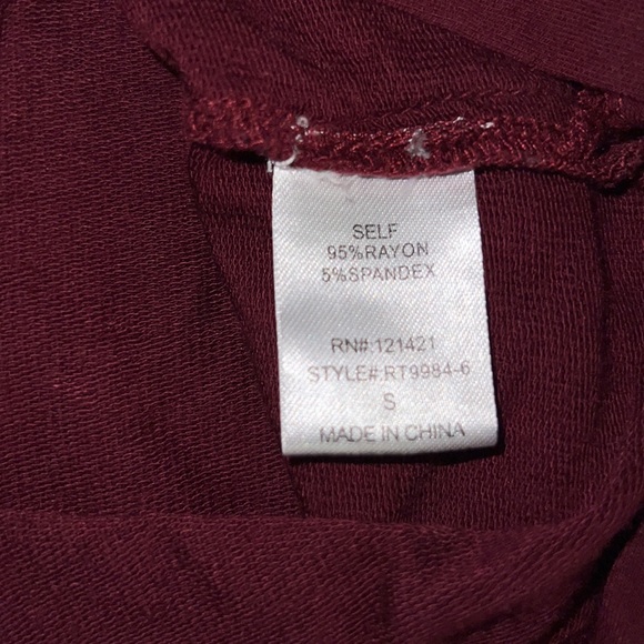 Small Ellison Cuffed Sleeve T Shirt With Longer Back and Side Slits on Bottom - Picture 7 of 9